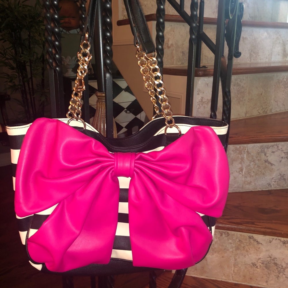 PINK BOW TOTE